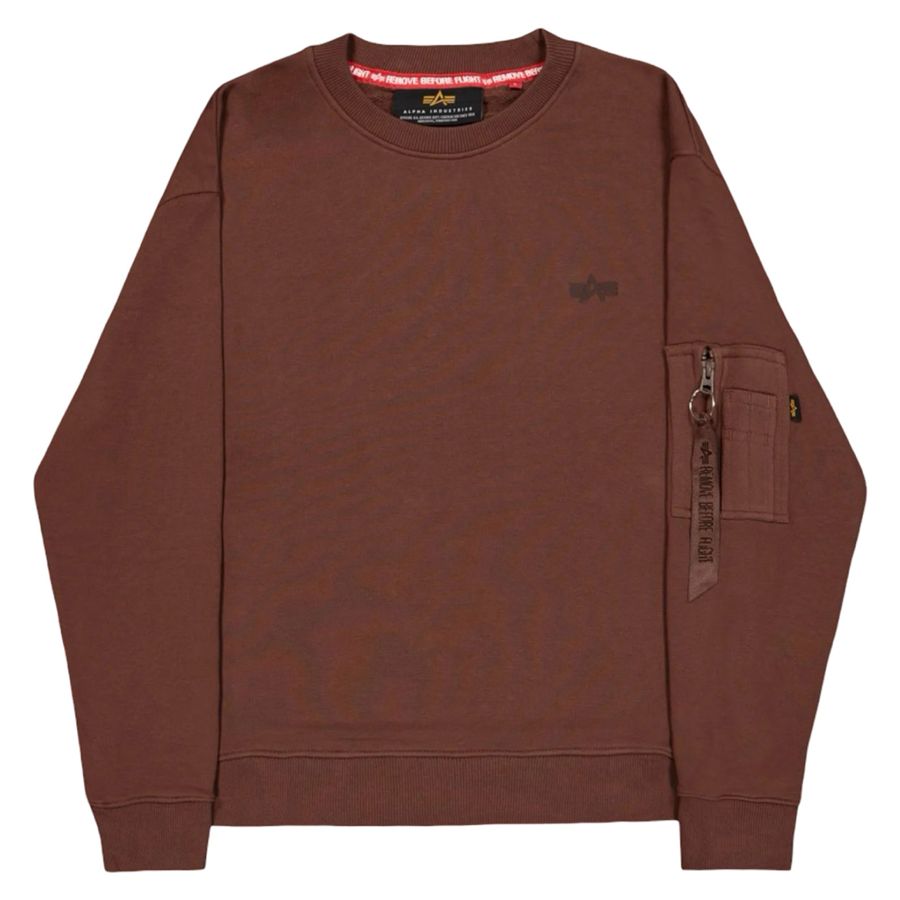 Dye To Match Mid Logo Loose Sweatshirt felpa girocollo da uomo Alpha Industries | 268303204